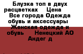 Блузка топ в двух расцветках  › Цена ­ 800 - Все города Одежда, обувь и аксессуары » Женская одежда и обувь   . Ненецкий АО,Андег д.